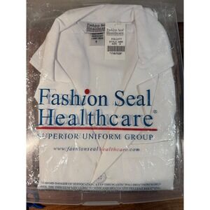 Fashion Seal Healthcare White Lab Coat Style 3495 Size S Professional Uniform